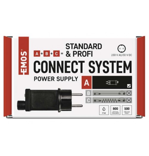 EMOS CONNECT maitinimo šaltinis IP44 30V DC 12W, su laikmačiu D1ZB05