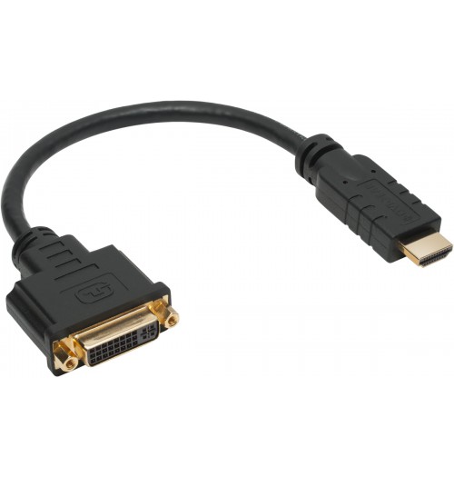 Adapteris HDMI M - DVI F, 10cm